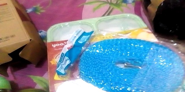 Tali Jemuran Ada Lubang Gantungan Baju - Hanger Super Praktis - Clothes Line Unik 5 Meter [pm]