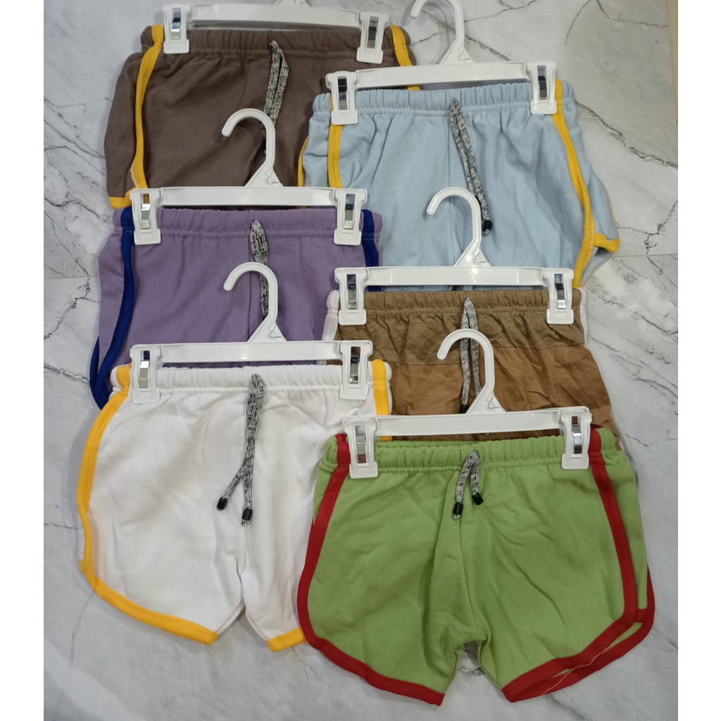 3 pcs celana pendek anak perempuan / hotpants anak anak 2-8 thn