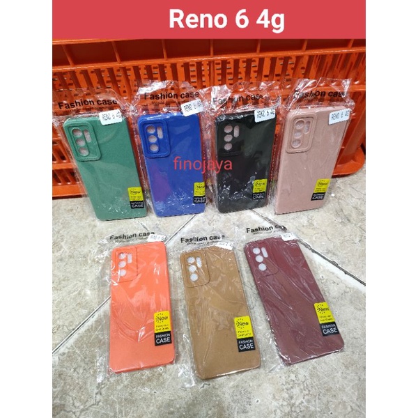 Softcase Reno 6 4G Silikon Casing Selicon Case Macaron Pelindung Pro Camera