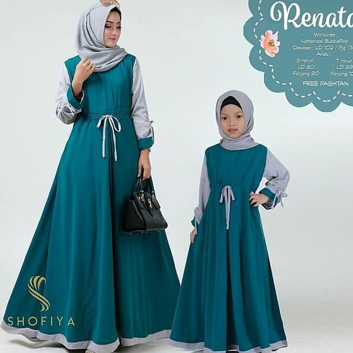 Baju Gamis Couple Renata Dress Couple Maxi Setelan Muslim Wanita Hijab Terbaru Termurah Baju Hamil Shopee Indonesia