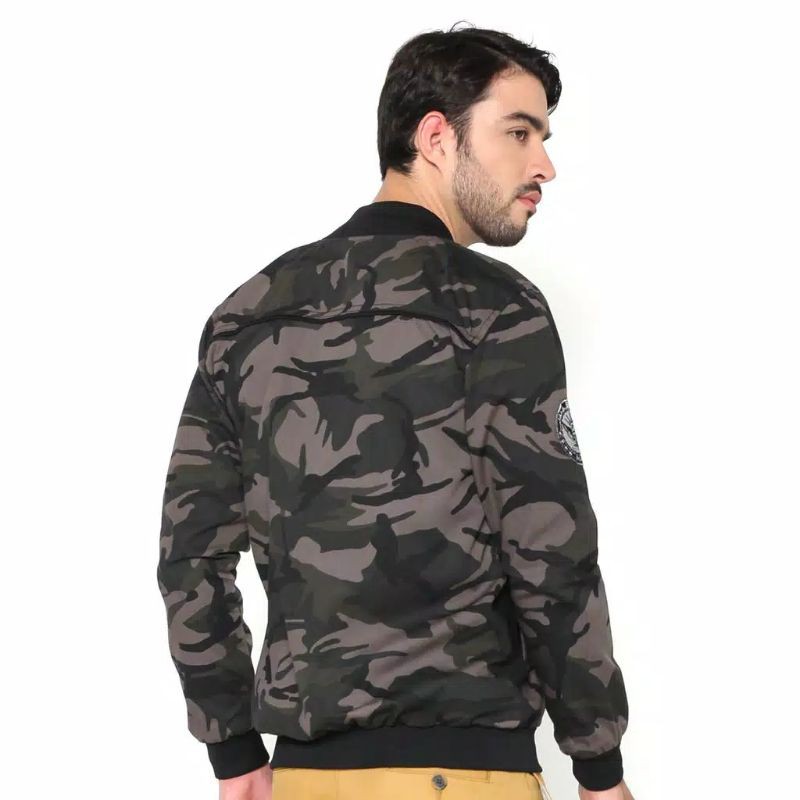 Jaket Loreng Pria Camo Tentara Army Terbaru Milenial Premium Original