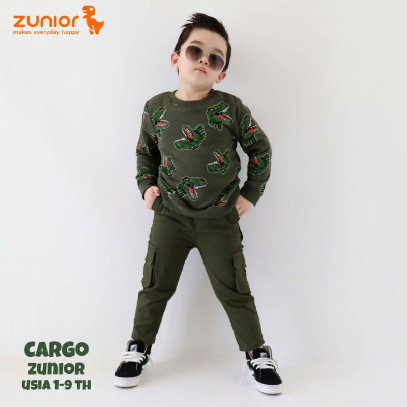 Cargo Anak Zunior Premium Army 1-12 Tahun