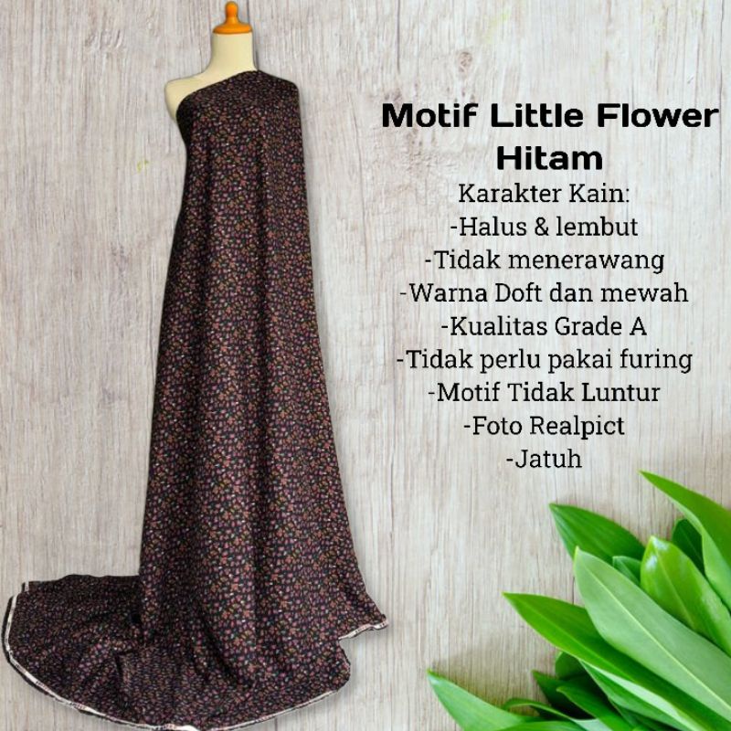 Kain Shakila Motif Little Flower harga setengah meter