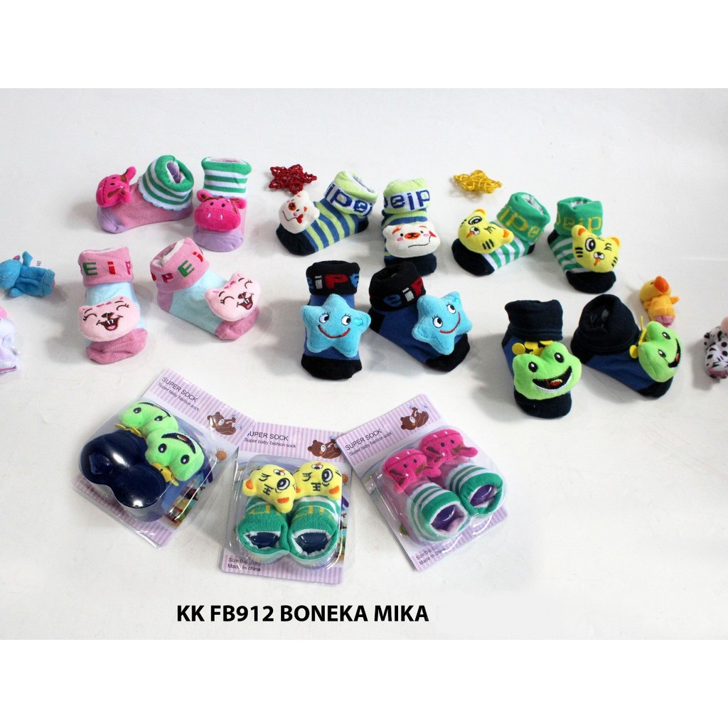 kaos kaki bayi motif boneka SNI | 3D Kemasan Mika