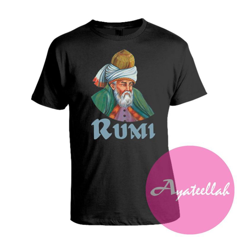 Kaos Tokoh - Kaos Sufi - Jalaludin Rumi