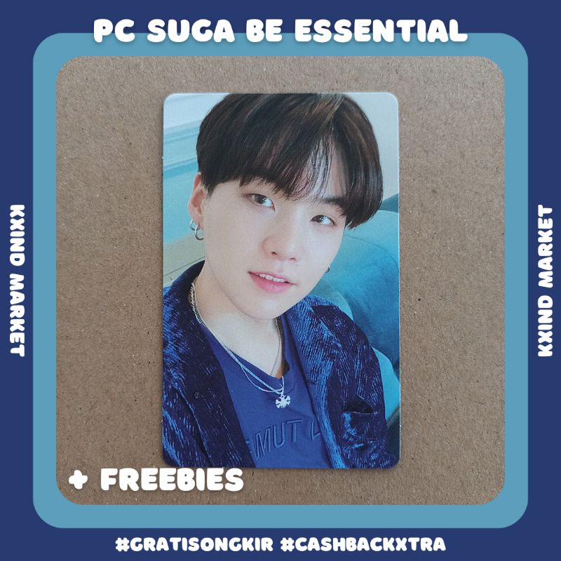 Photocard Suga BTS Album Be essential edition / PC Suga BTS / min yoongi BTS / album be
