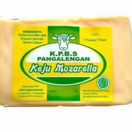 

Keju Mozarella KPBS 250 Gram Pengalengan Halal