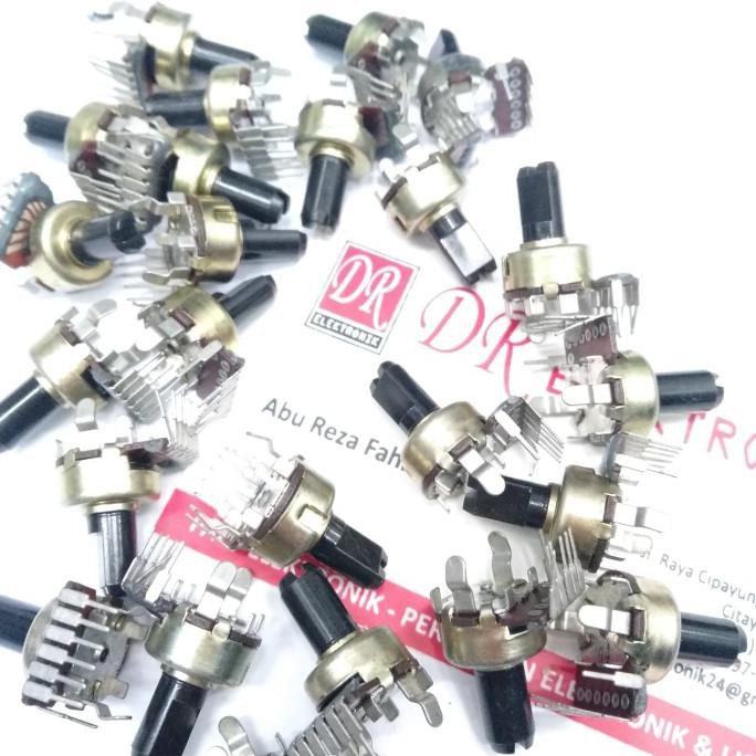 Potensio ORI Politron Polytron kecil 50K 7p 7pin 7 kaki pin 2,5 cm - min 2 pcs