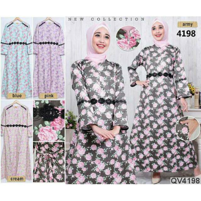 Promo Gamis Katun Jepang Renda   Gamis Branded   Gamis Dewasa Murah Limited