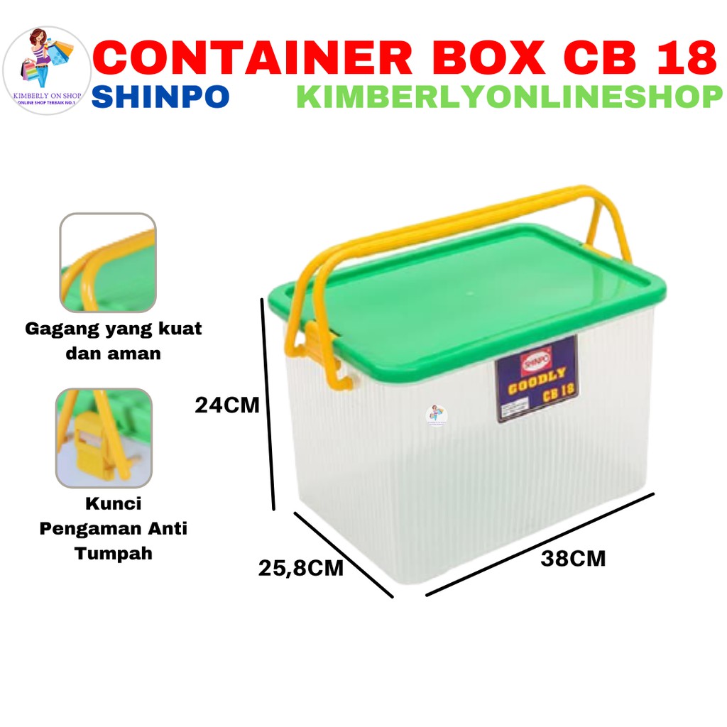Box Plastik untuk penyimpanan serbaguna container box shinpo goodly cb18