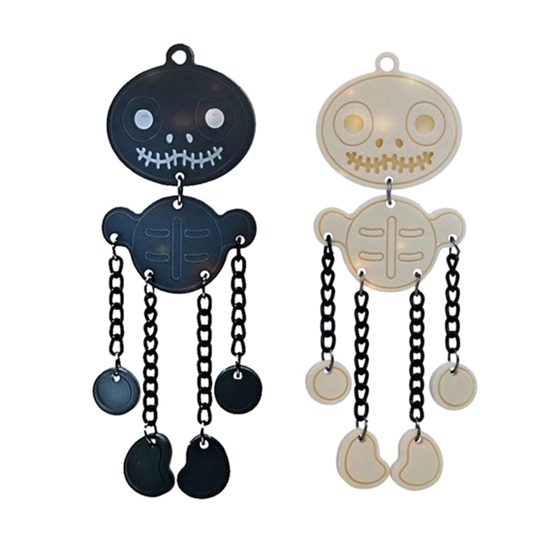 Zzz 2pcs / 3pcs Cetakan Resin Epoksi Bentuk Kerangka Manusia Untuk Gantungan Kunci DIY