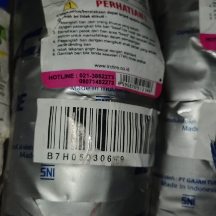 ban luar tubeless IRC 80/90-14 untuk vario beat ban depan
