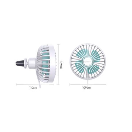 fan car orico wired usb 2.0 3 speed 5v 5w with light night cz-f829 f-829 - kipas angin mobil