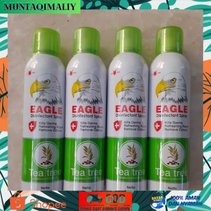 [TERBARU] CAP LANG EAGLE EUCALYPTUS DISINFECTANT SPRAY TEA TREE OIL 280 ML