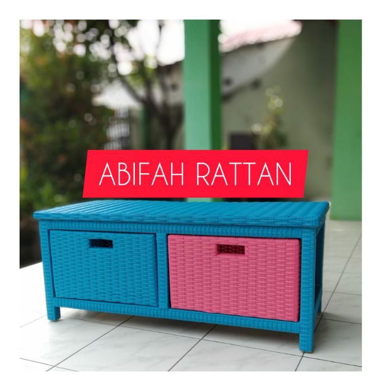 Lemari Rotan Sintetis Laci 2