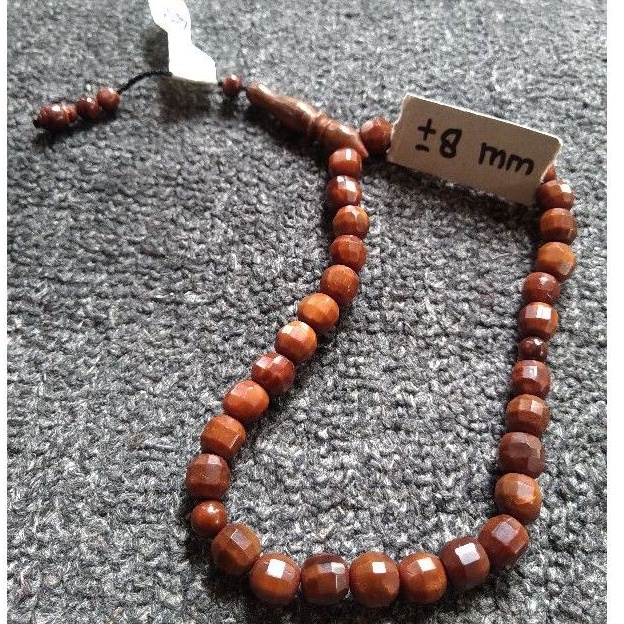 tasbih kokka cuting ± 8 mm ( 8mm ) 33 butir