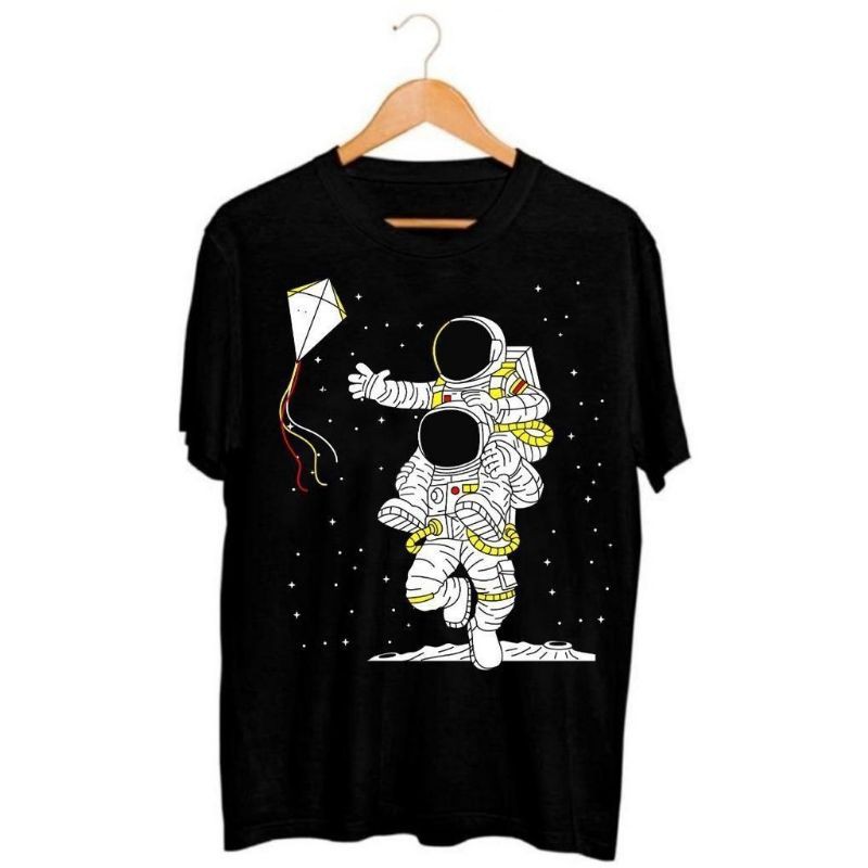 Fourfashion Kaos Pria Kaos Distro ASTRONOT LAYANGAN Black BC176