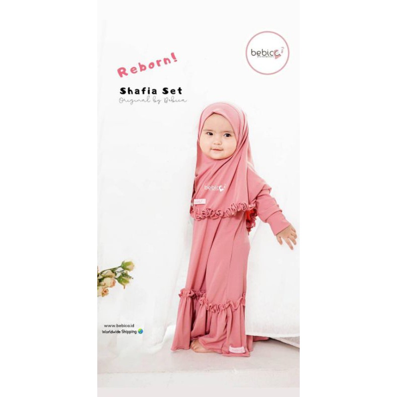 PROMO BEST SELLER Set Gamis Hijab Anak Bebica Hijab Shafia set
