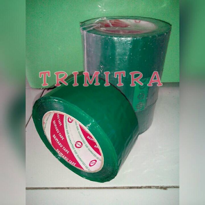 

Dijual SELOTIP / ISOLASI / LAKBAN DAIMARU WARNA HIJAU PLASTIK OPP 100 METER Eksklusif