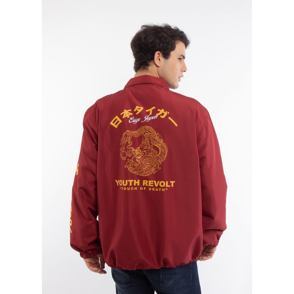 

Erigo Coach Jacket Dragon Maroon