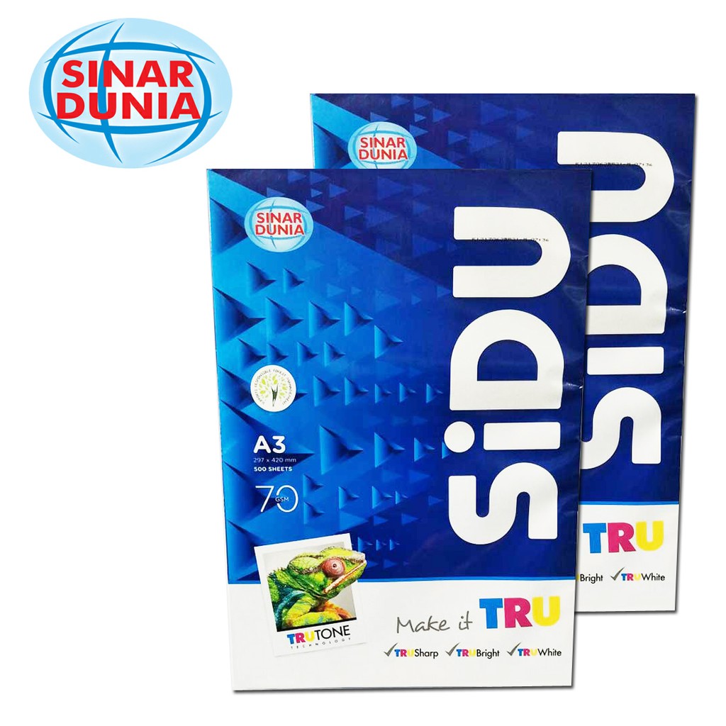 Kertas HVS A3 70 Gsm Sinar Dunia | Shopee Indonesia