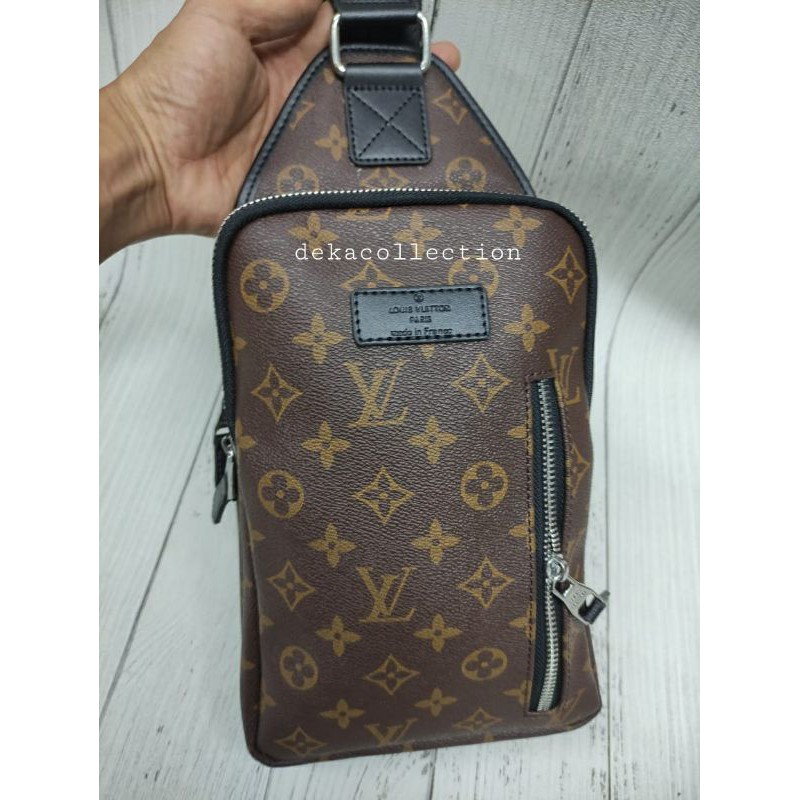 SLINGBAG PRIA LV BODYBAG KULIT TAS SELEMPANG KULIT LV IMPORT