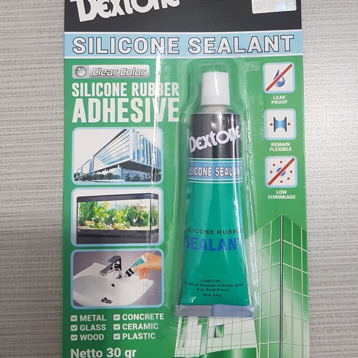 Dextone Sealer Lem Kaca Silicon Bening Dexton Kecil Lem Kaca Lem Aquarium