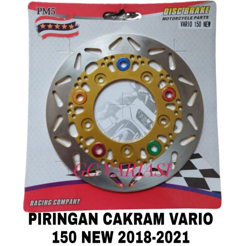 DISC PIRINGAN CAKRAM MOTOR VARIO 150 NEW 2018-2021/PIRINGAN MOTOR CAKRAM VARIO 150 NEW 2018-2021 5 L