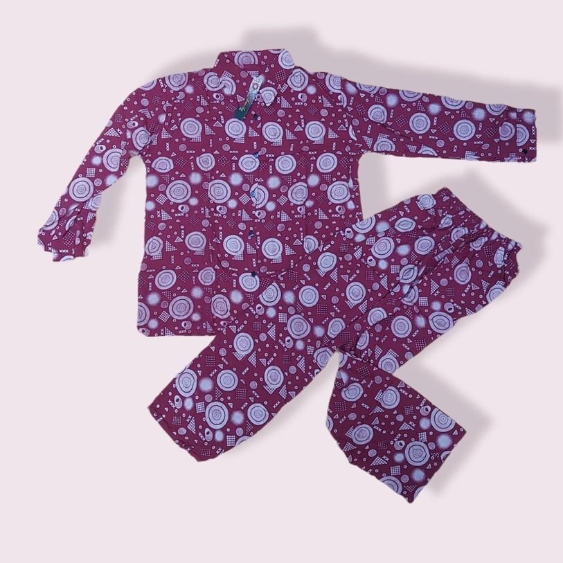 Baju Tidur Setelan Celana Busui Rayon Super Batik Solo