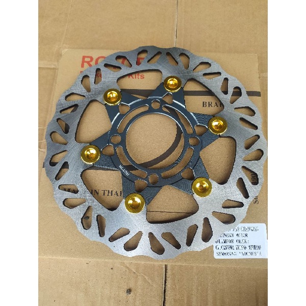 piringan depan rotor uk220mm (jupiterz, mx) atau beat/mio (menggunakan breket)