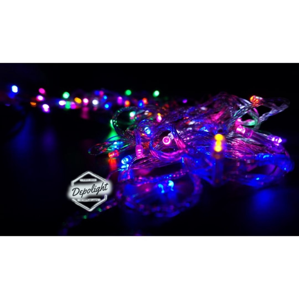 Lampu Hias LED 100 Lampu 10 meter dan 60 Lampu 8 Meter / Lampu Natal TUMBLR