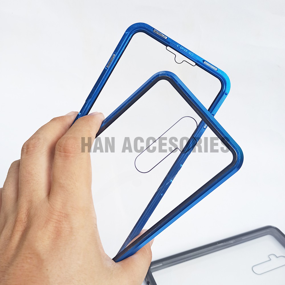 OPPO RENO 2F Case Magnetic 360 FULL GLASS Depan dan Belakang - Full Protection