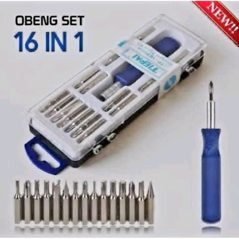 Obeng Set 16in1 Toolkit / Screwdriver 16 in 1