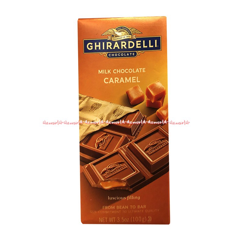 Ghirardelli Dark Chocolate Caramel Raspberry Sea Salt 100gr Coklat Giradeli Girardeli