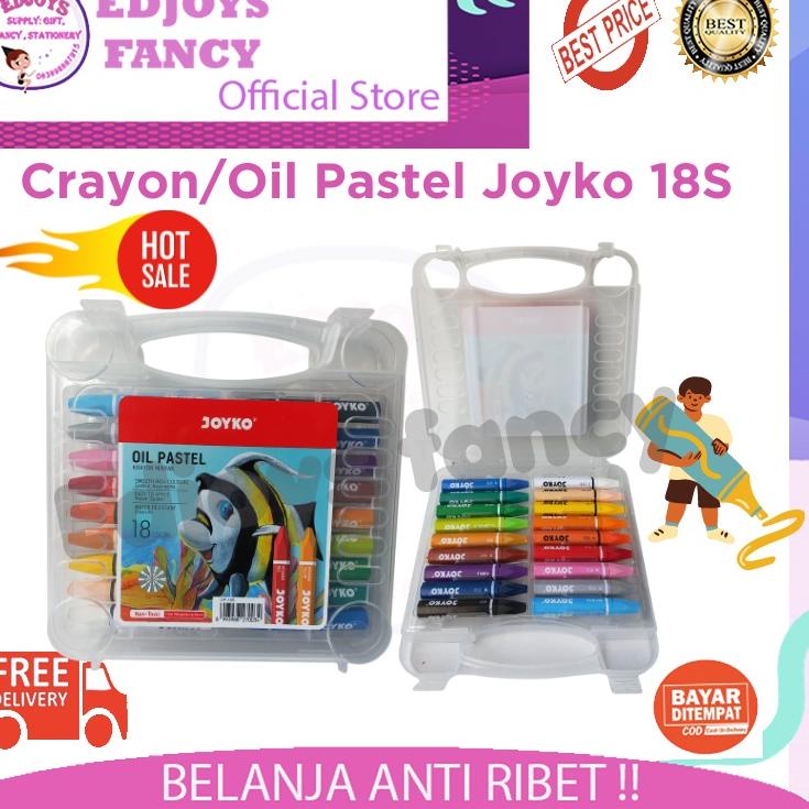

Pasti Kekinian Joyko Titi crayon krayon oil pastel 18 warna Crayon anak Krayon Joyko