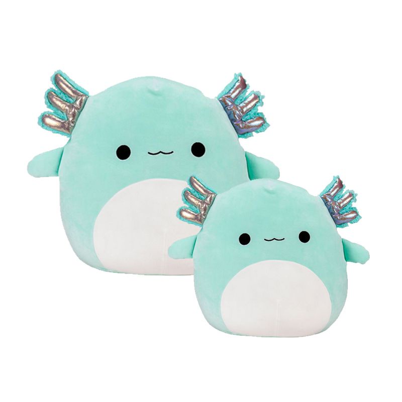 40cm Mainan Plush Axolotl Teal Green Anastasia Doll Toy Gift Kids Soft Squishmallow Boneka