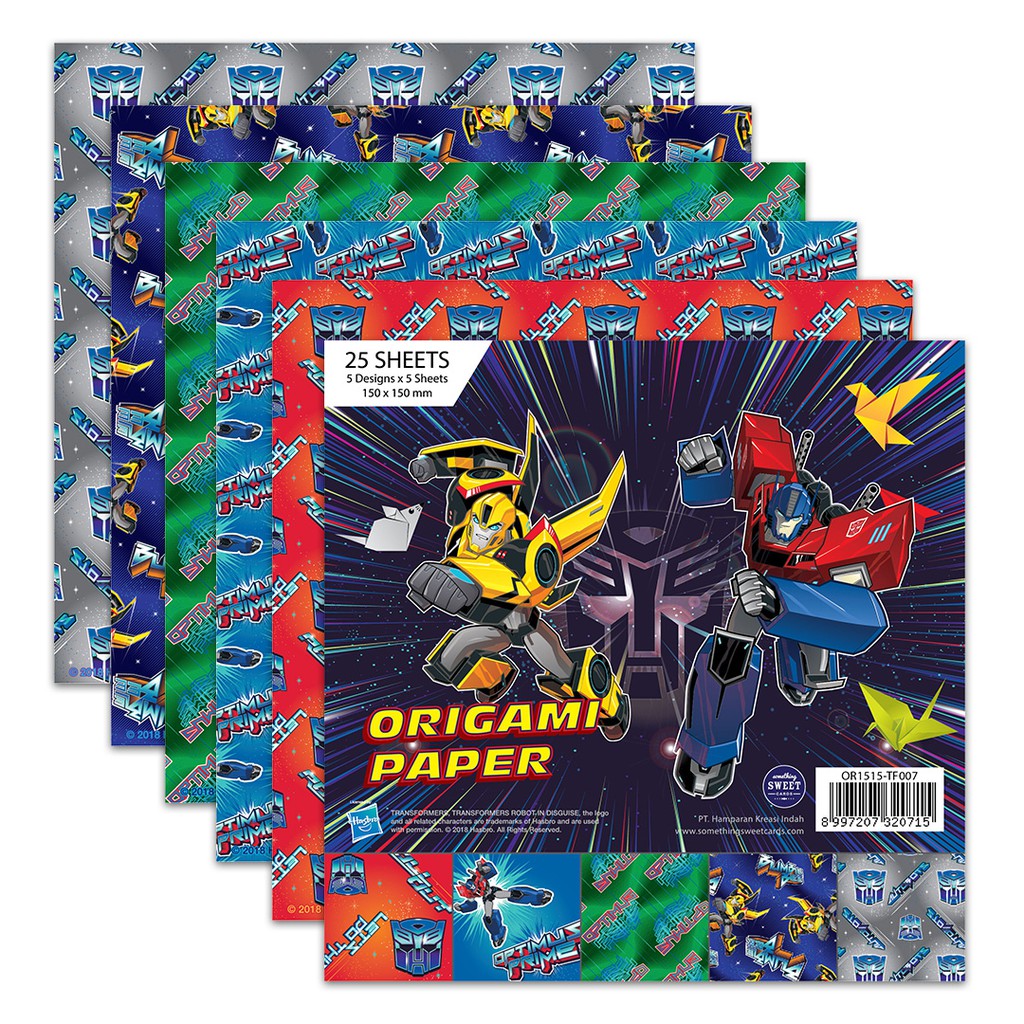 

Something Sweet Cards - Origami Paper - Kertas Lipat - Transformer - OR1515-TF007