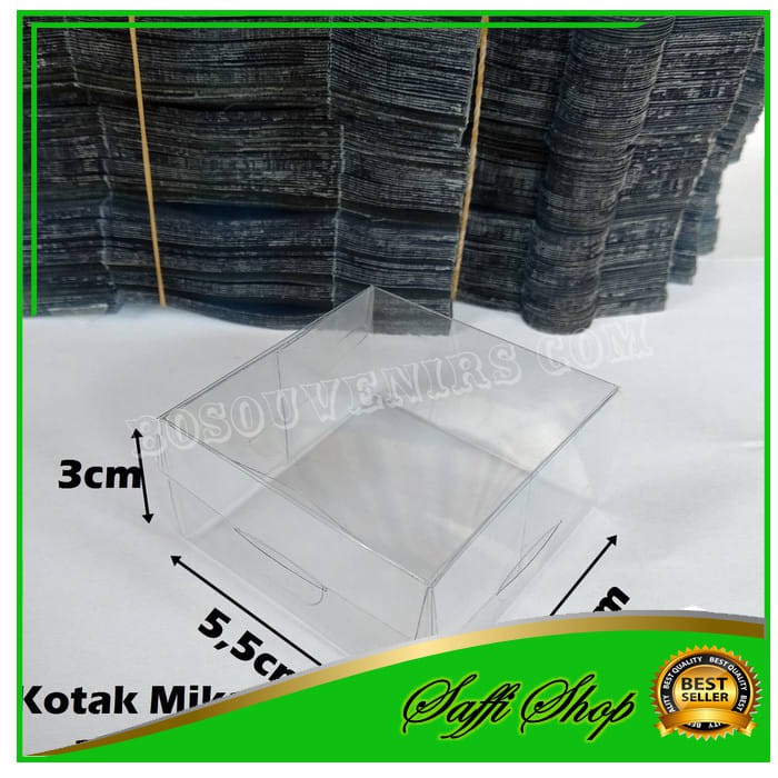 

isi 100 Kotak Mika souvenir uk 5-5x5-5x3| kotak Kado| Kotak souvenir wadah kado |tempat kado FS01