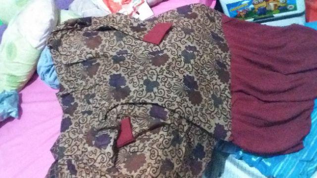 Gamis Batik Istimewa Resleting Depan