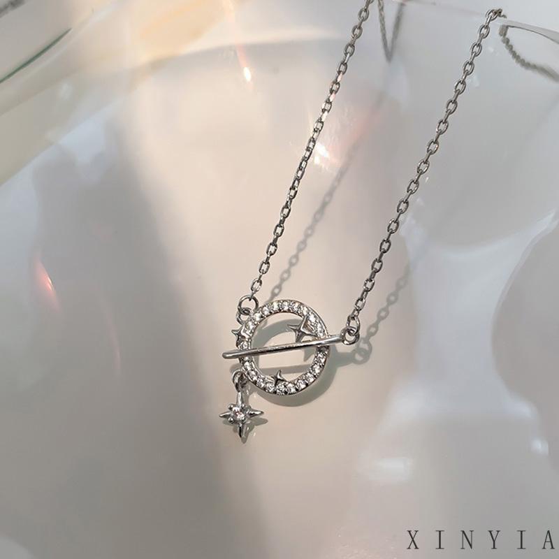 Kalung Wanita Korea Desain Planet Untuk Wanita