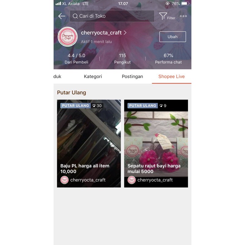 Jual LiveshopeebajuPl | Shopee Indonesia