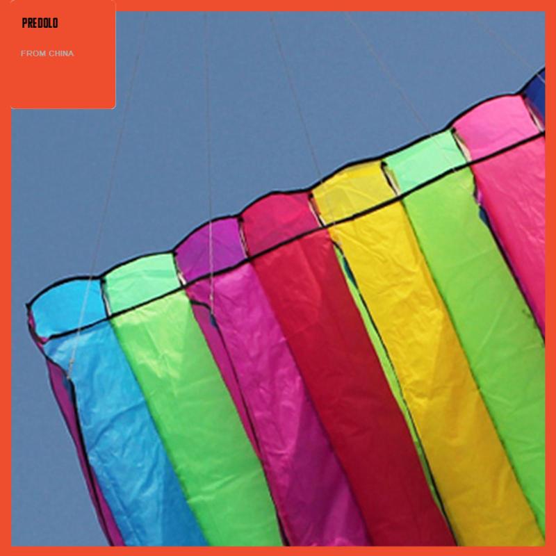 Large Rainbow Kite and 9.84ft Flying Line for Outdoor Games Activities