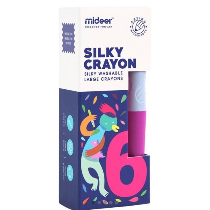 

Hemat Mideer Silky Crayon Isi 6 Bergaransi