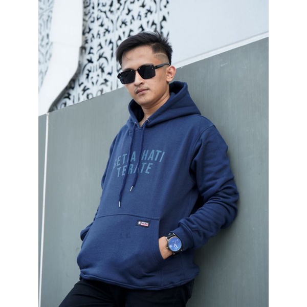 Hoodie Long Setia Hati Terate - Navy