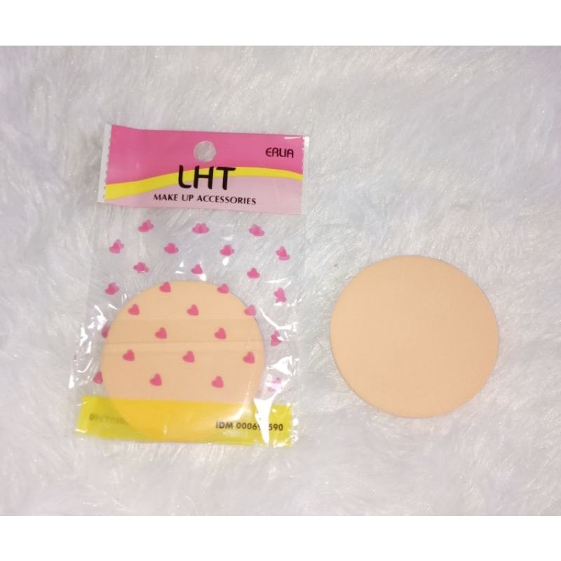 PC05 Spon Bedak Bulat/Kotak Warna Coklat