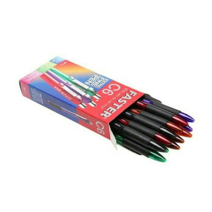 Pulpen FASTER C-6 Faster Original Faster C6 Pulpen Pencet Pulpen Murah Ballpoint Bolpoint Alat Tulis