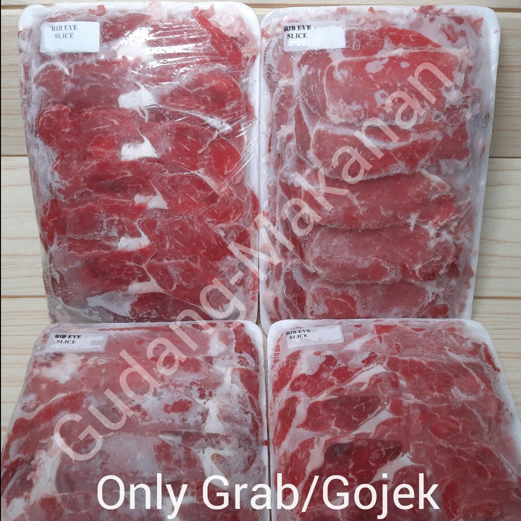 RIBEYE SLICE BEEF 500 GRAM - SHABU, BARBEQUE, SUKIYAKI