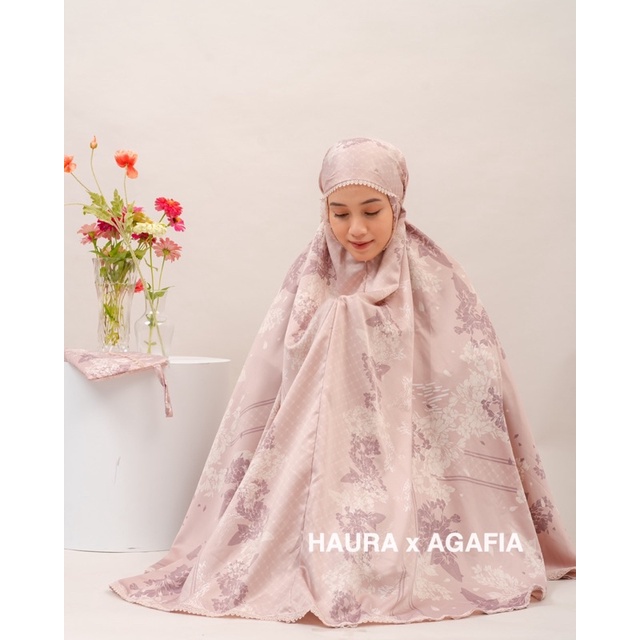 MUKENA DEWASA HAURA ROSEGOLD PREMIUM