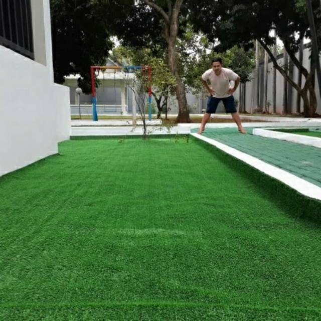 Karpet Hijau Rumput -  Rumput Palsu - Rumput Sintetis