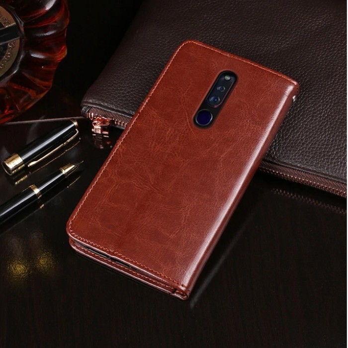 OPPO F11 Pro Flip Cover Wallet Leather  (Casing Original)